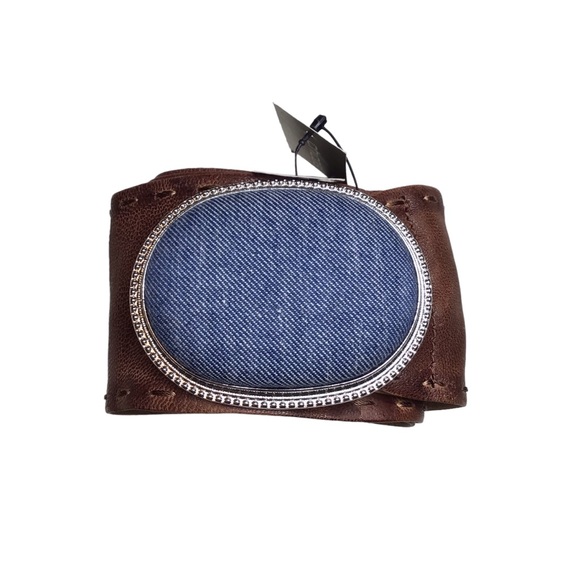 NWT Chico’s Nila Denim and Leather Belt Size Medium - Picture 3 of 6